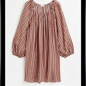 H&M Geometric Print Long Sleeve
Mini Dress